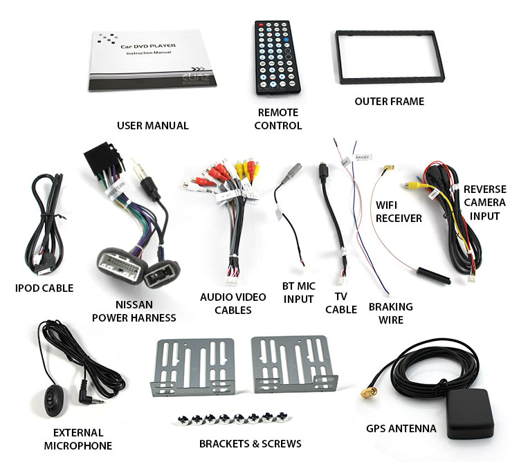 Android 4.4 Nissan In Dash Car DVD Player 2 DIN GPS 3G WIFI TIIDA X