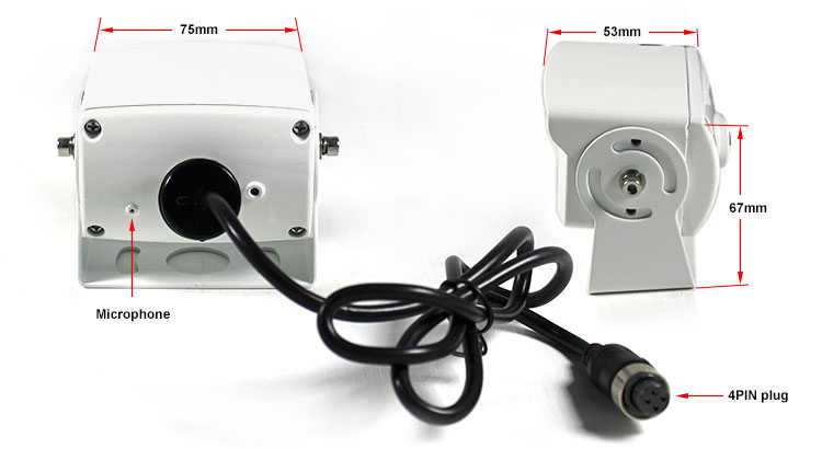 Monitor specifications-  reversing camera system M48RVSMALL