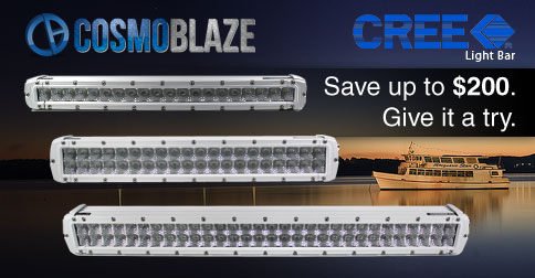 White marine Cosmoblaze light bars Special offer