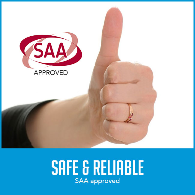 thumbs up with caption "SAA approved"