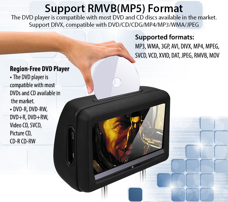dvd player for car rmvb