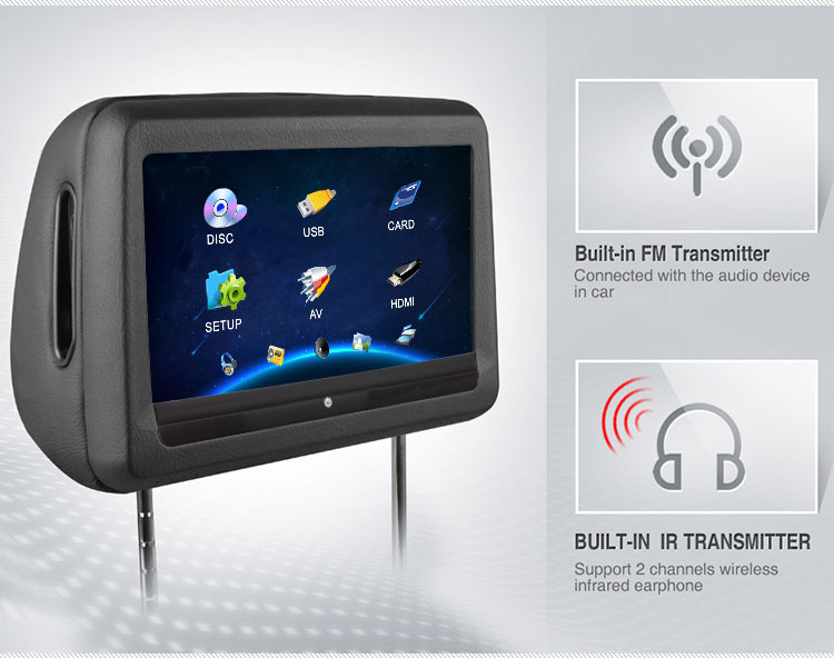 car dvd player fm ir transmitter