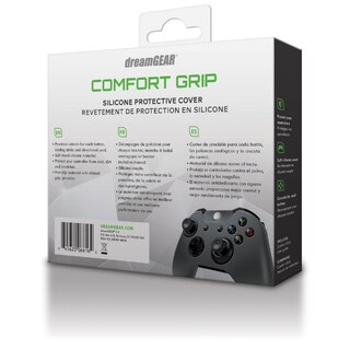 DreamGEAR Silicone Comfort Grip Cover for Xbox One Controller - Smoke Grey