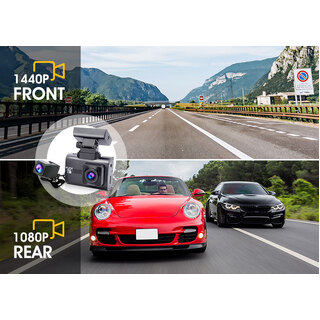 Elinz 4K 2K Dual Dash Cam WiFi GPS Car Camera Recorder WDR Night Vision Hardwire Kit