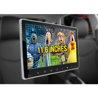Elinz 11.6" Slim Active Car Headrest DVD Player 1080P HD Digital Monitor HDMI 9" 10"