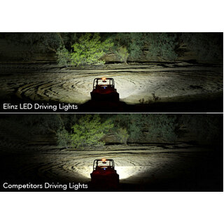 Elinz 4x 60W LED Driving WorkLight CREE Flood Spot Beam 12V 24V Lamp Light 4x4 Offroad