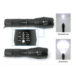 Raylight Flashlight CREE XML-L2 LED 8000LM Rechargeable 2x18650 Battery Lamp Waterproof