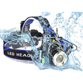 Raylight 2x Headlight LED Torch CREE XM-L T6 Zoomable Headlamp Rechargeable 18650 Batteries