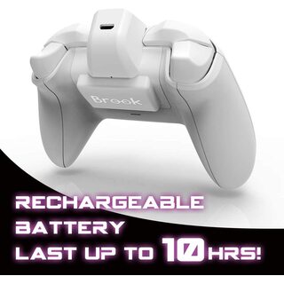 Brook X One Wireless Controller EXTRA XL Adapter and Rechargeable Battery (Xbox One to PS4/Switch/PC) (White)