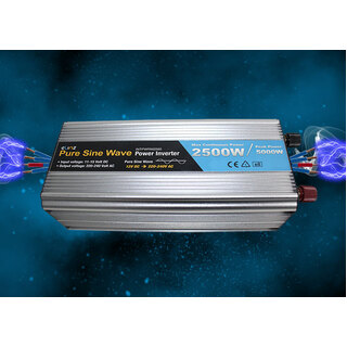 Elinz Pure Sine Wave Power Inverter 2500W/5000W 12V-240V AUS Plug Remote Control