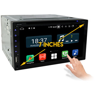 Elinz 7" In Dash Double DIN Octa Core Android 10 Head Unit Car DVD Player GPS WiFi Reverse Camera Stereo