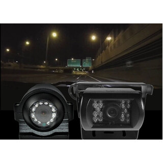 Elinz 7" DVR Quadscreen 4 Camera Package Kit 360 View Reversing Forward Side 12V 24V Bus Truck Caravan