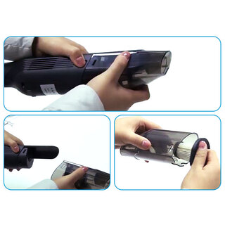 Elinz Cordless Mini 5000Pa Handheld Car Vacuum Cleaner 60W Portable Wet and Dry 4000mAh Rechargeable