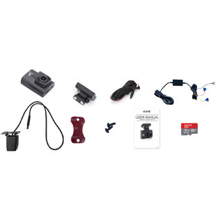 Elinz 4K 2K Dual Dash Cam WiFi GPS Car Dashboard Camera Recorder WDR Night Vision Hardwire kit 32GB