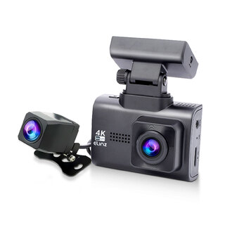 Elinz 4K 2K Dual Dash Cam WiFi GPS Dashboard Camera Recorder WDR Night Vision Car Charger