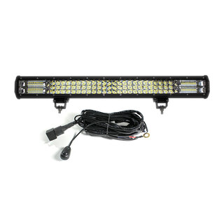 Elinz 26" inch 3 Rows LED Light Bar Work Driving Philips FLOOD SPOT COMBO Offroad 4WD