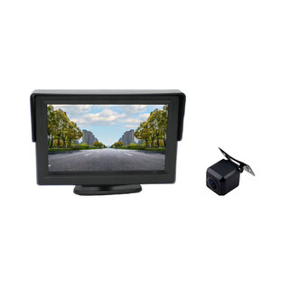 Elinz 4.3” LCD Monitor 12V Wireless car rearview kit CMOS Car UTE Van SUV reversing camera