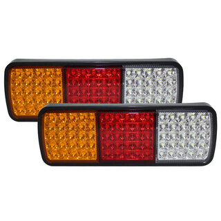 2x LED Trailer Light Reverse Indicator Brake Tail Lights Truck Caravan UTE 12V 75 LEDs