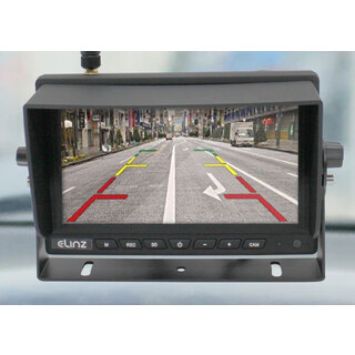 Elinz Digital Wireless 7" Splitscreen Monitor  2x Reversing Camera