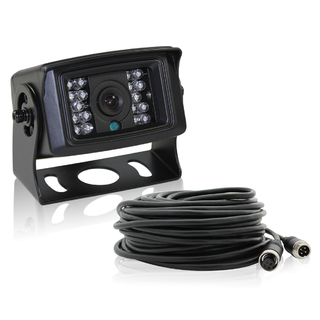 Elinz 4 PIN Heavy Duty 12V 24V CCD IR Colour Reversing Camera 10M with built in Microphone