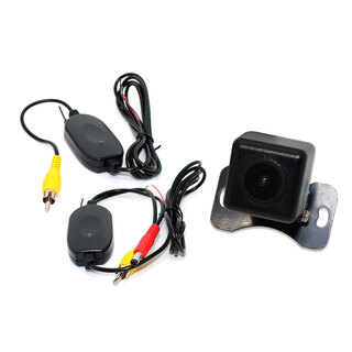 Elinz Mini CMOS Car Reversing Camera Rear View IR Night Vision 2.4G Wireless Receiver Transmitter Connect to RCA Monitor