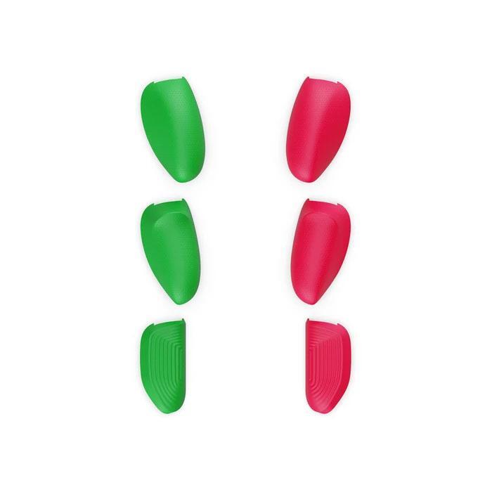 Neon pink and green skull & co. grip set
