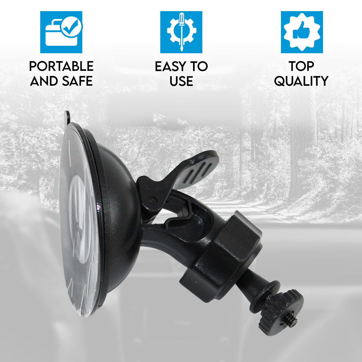Eaglecam Holder001 Dash Camera Suction Mount Cup Holder Vehicle Video Recorder Windshield Accessory Box 