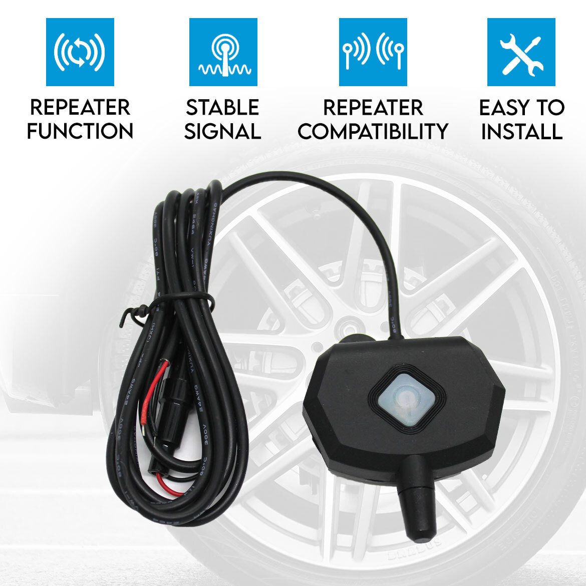 Blueskysea TPMS Signal Booster Signal Amplifier Extender Repeater for TPMS 