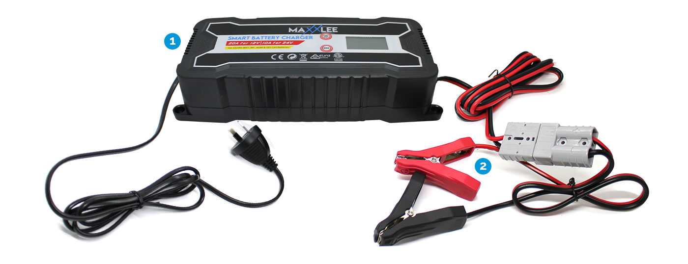 8 Stage Battery Charger, Clamp