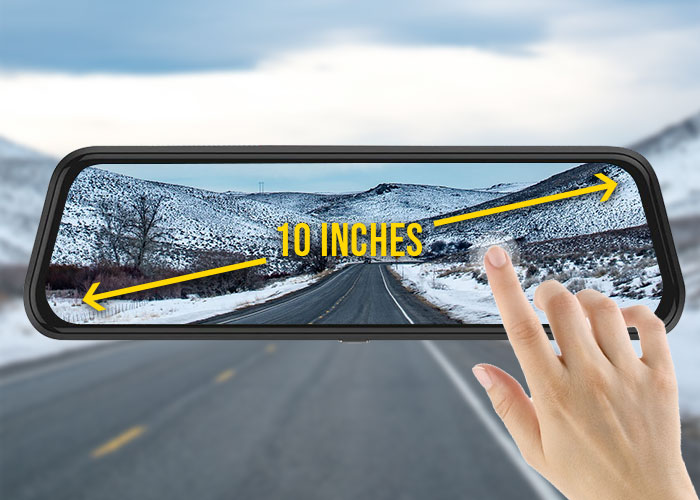 10 inch Massive Touch Screen Dash Cam