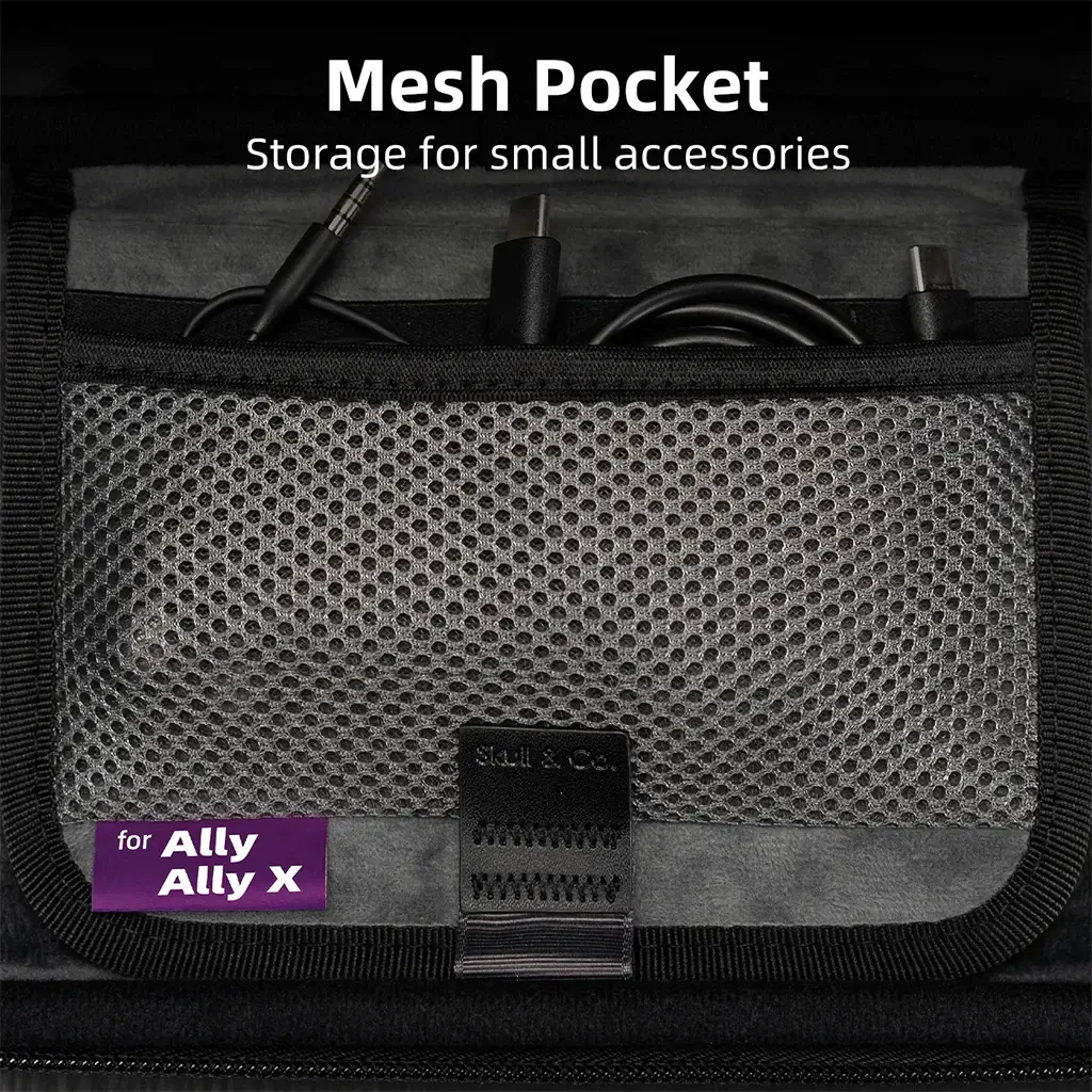 Skull & Co.EDC Carrying Case for ROG Ally & ROG Ally X Mesh Pockets