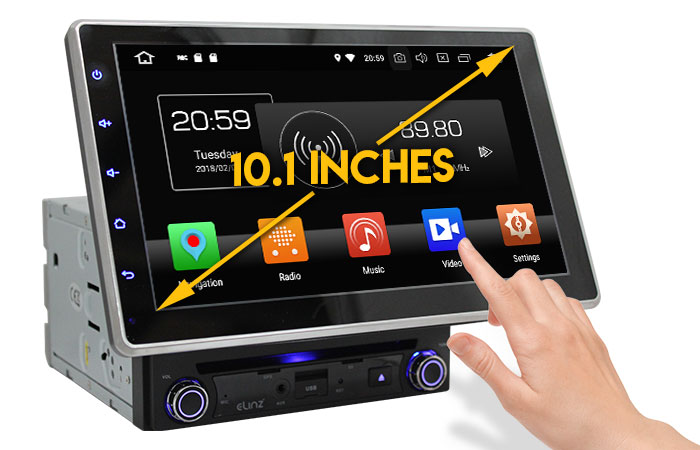 10.1" Touch Screen In Dash DVD Player Nissan