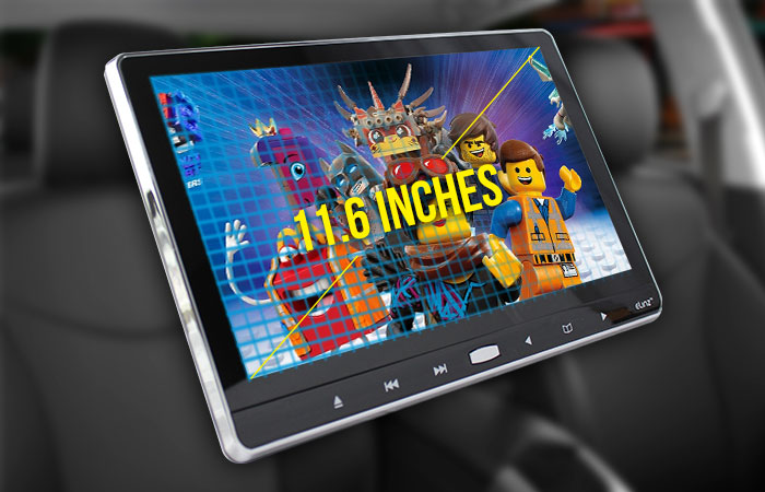 11.6" Ultra-thin TFT LCD Screen Headrest DVD Player