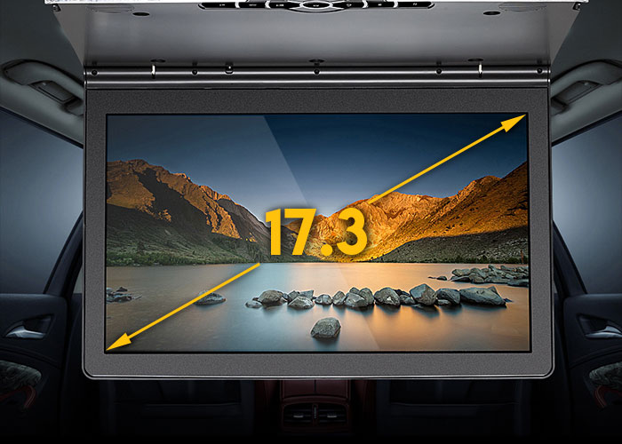 17.3" Large Digital Screen Flip Down