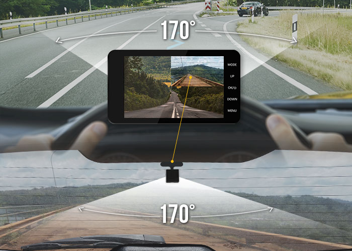 170° Viewing Angle Dashcam