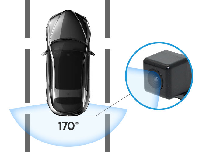 170° Viewing Angle Rearview Camera