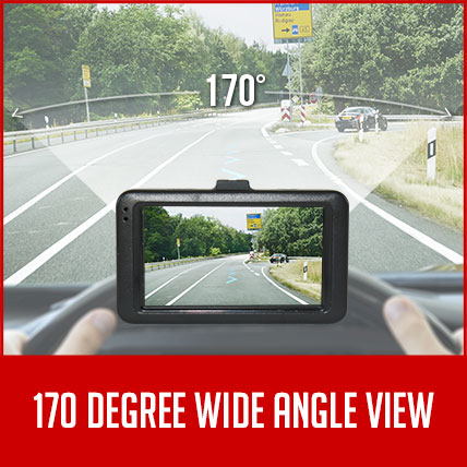 170 Degree Wide Angle 3.0 LCD Dash Camera