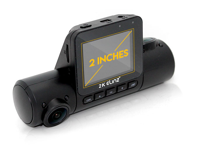 This GPS Small Dashcam Has a 2-Inch LCD Display