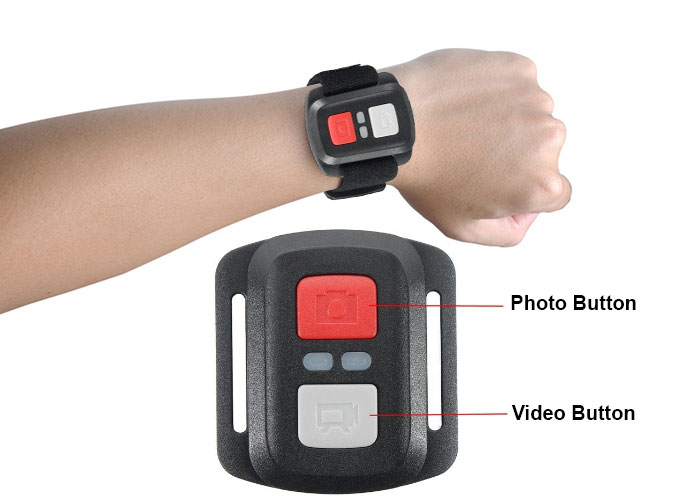 wrist remote control for action camera