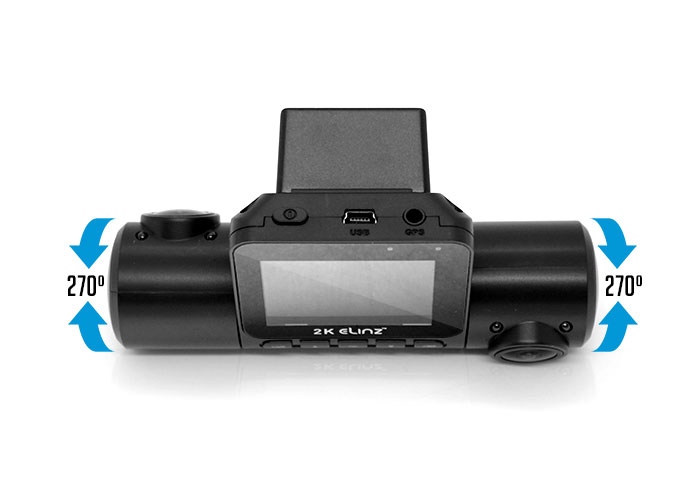 Camera Lens can be rotated up to 270 degree