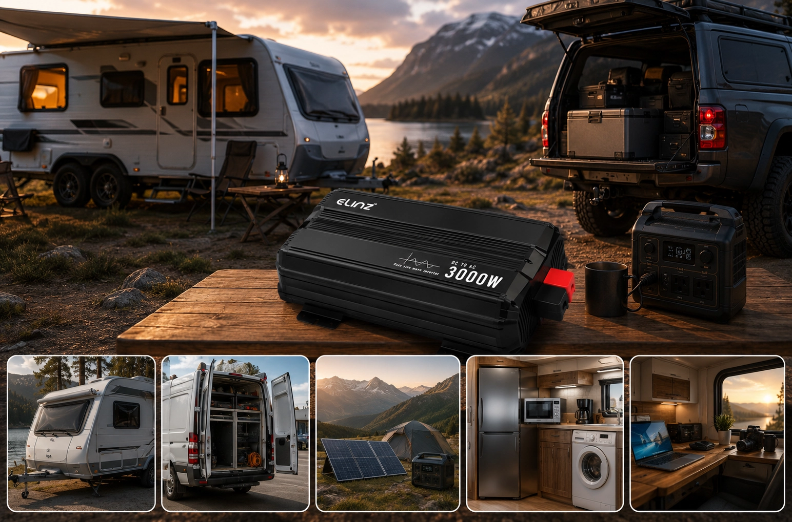 Elinz 3000w inverter pure sine wave