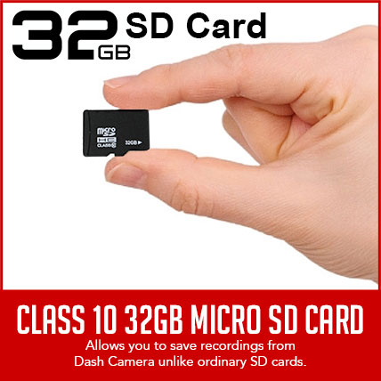 Class 10 SD Card 32GB for Dash Camera