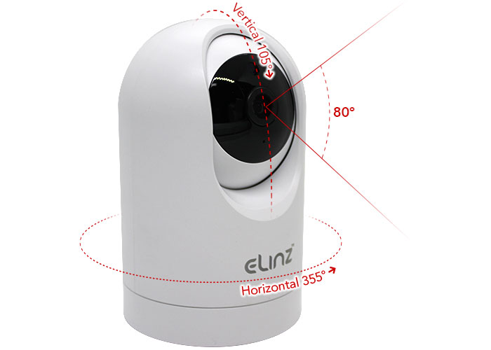 Pan, Tilt, and Digital Zoom with 360° Coverage CCTV Camera