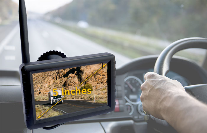 Wireless  5&quote; Colour LCD Monitor for Reversing Camera