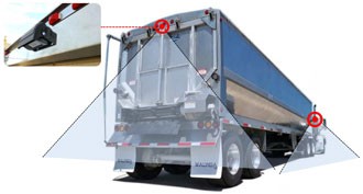 Large vehicle reversing camera monitor kit