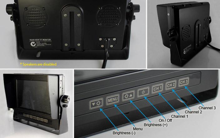 Reversing camera Monitor Labels