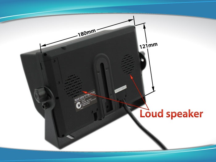 rearview camera monitor speaker