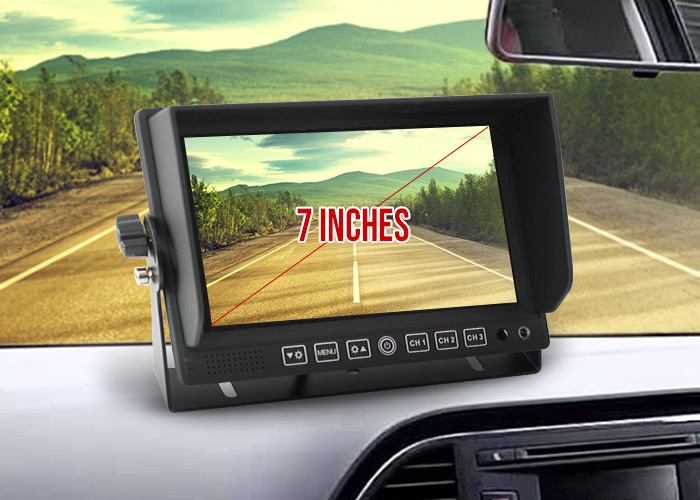 7 inch Screen with Sun Visor