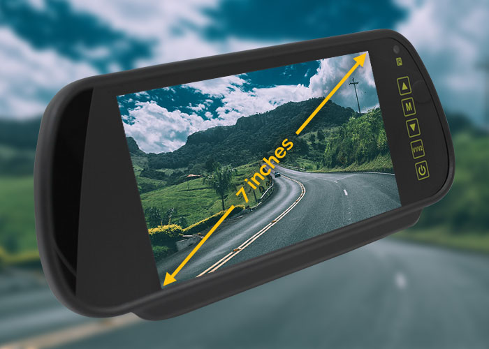 7 inches LCD monitor Rearview Mirror Monitor 