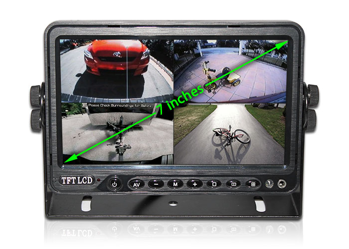 7 Inch Quadscreen Digital TFT Panel Monitor